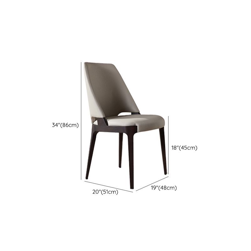 Dining Room Parsons Side Chair Industrial Upholstered Armless Chair