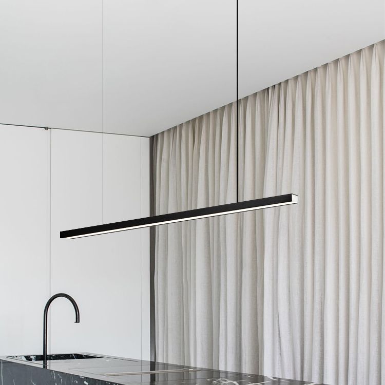 Eenvoudige moderne stijl led hangend eiland hanglamp voor eetkamer kantoorbar studie