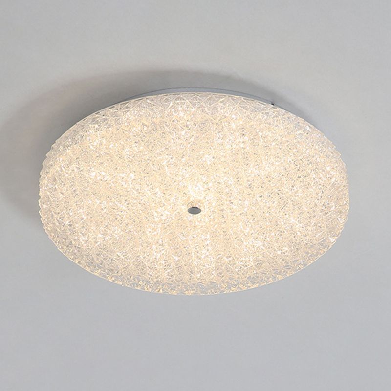 Modern Ceiling Mount Light LED Close to Ceiling Lamp with Glass Shade for Living Room