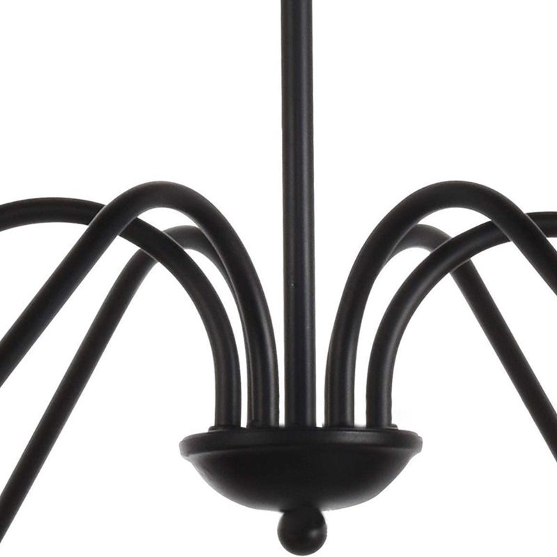 6-Lights Industrial Vintage Chandelier Metal Candlestick Lamp Holder Hanging Lamp for Restaurants Bar