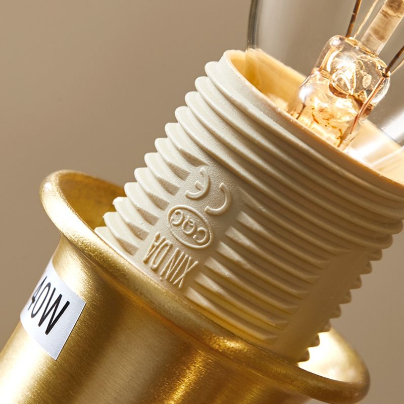 American Style Copper Wall Light Cylinder Shape Wall Lamp for Bedroom