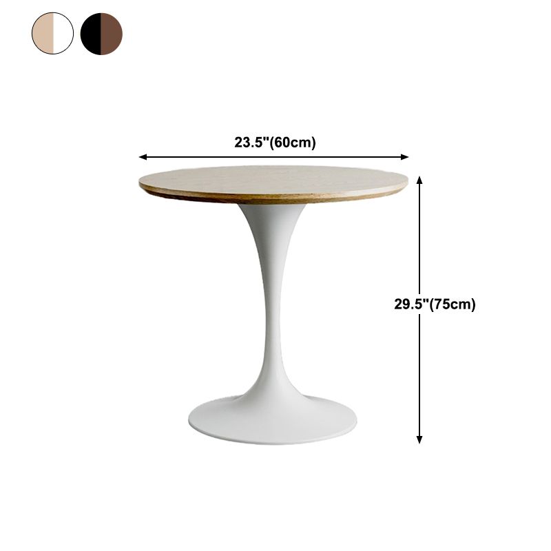 Modern Round Wood Dining Table Tulip Base Home Kitchen Dinner Dining Table