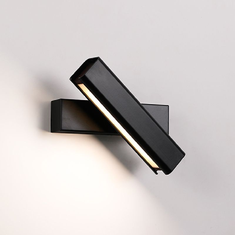 Modern Simple Aluminum Wall Light Rectangle Shape Rotatable Wall Lamp for Living Room