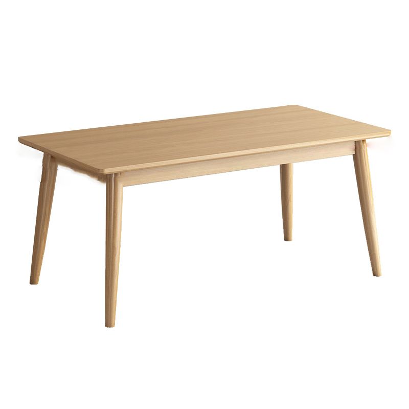 Contemporary Solid Wood Rectangular Dining Table for Dining Hall