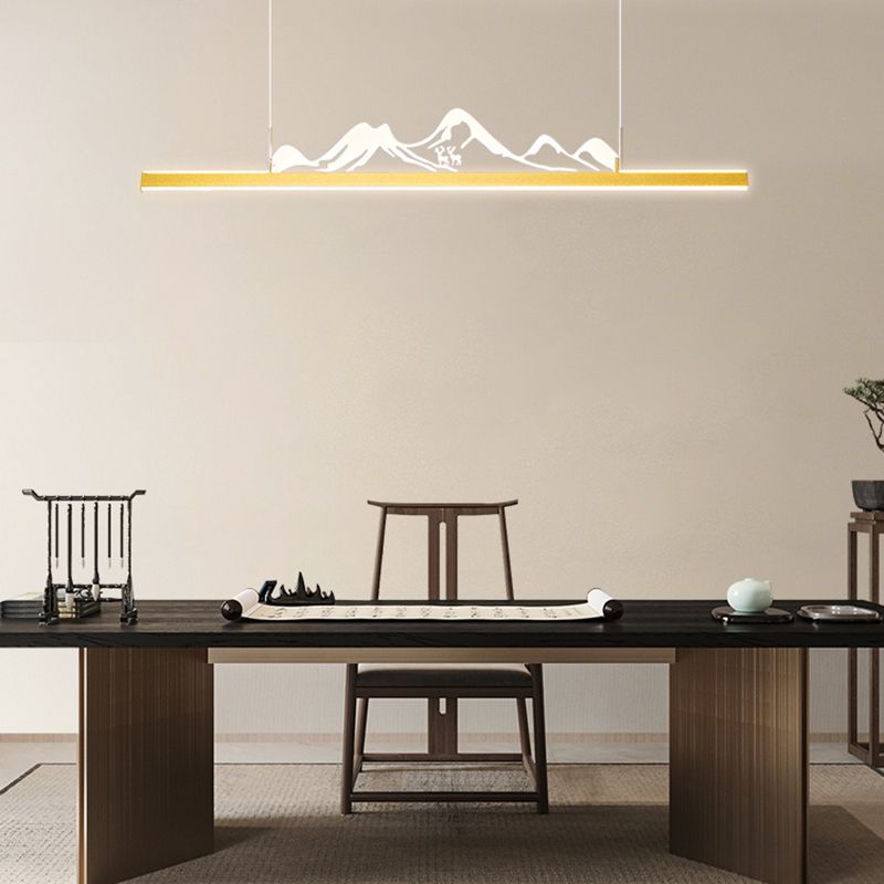 Modern Island Lighting LED Acrylic Pendant Light Fixture for Dining Room
