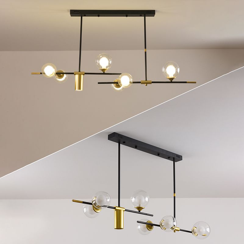 Moderner Stil sphärischer Anhänger Lichter Metall 7 hängende Anhängerleuchten