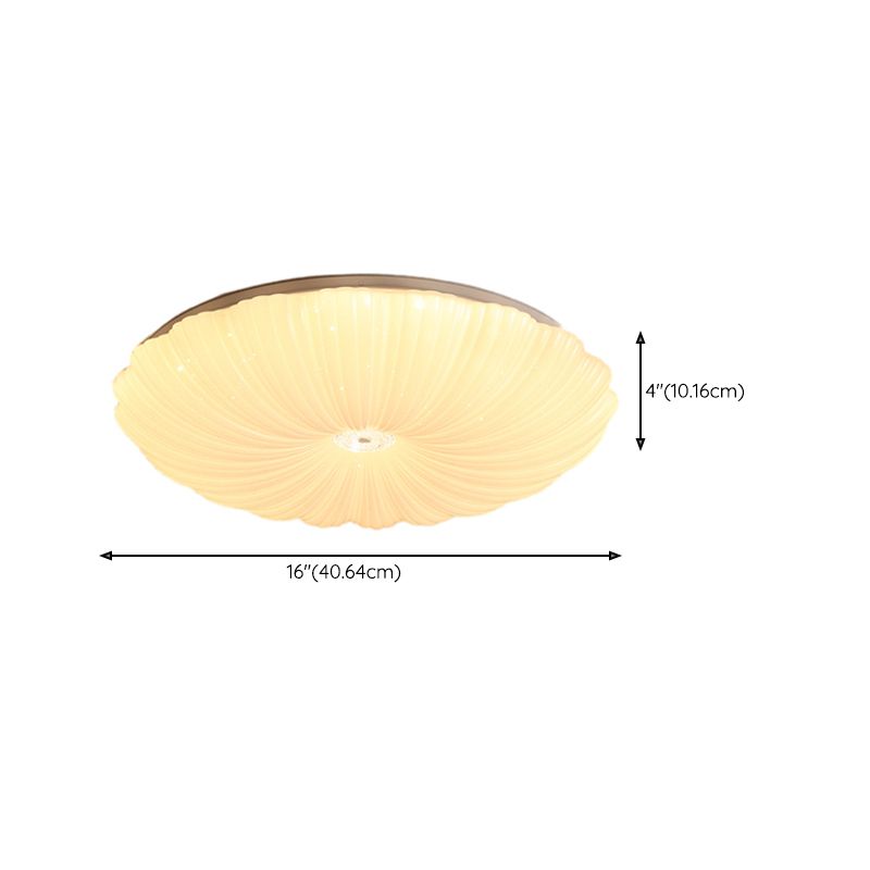 Round LED Ceiling Light Modern Ceiling Mount Light with Acrylic Shade for Kid's Room