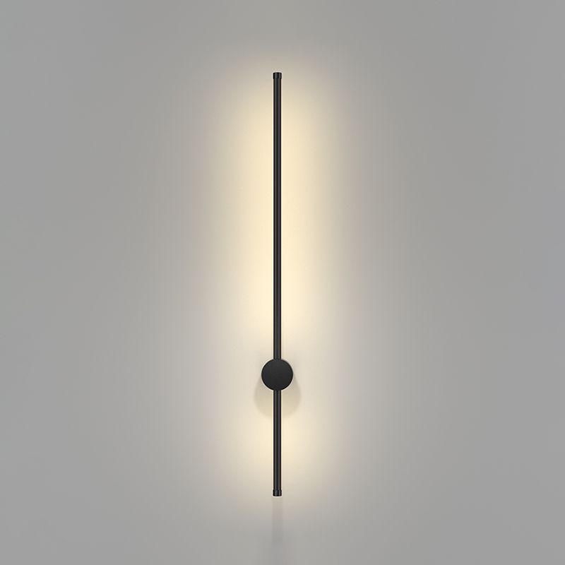 Modern Aluminum Wall Light Minimalist Straight LED Wall Sconce for Living Room