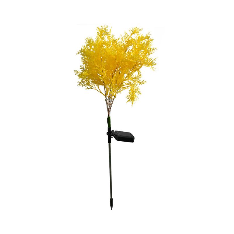 Rime Shaped Courtyard Solar Landscape Light Plastic Contemporary LED Stake Lighting
