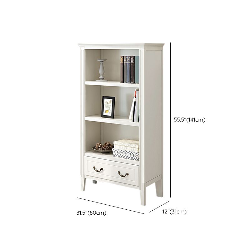 Modern Style Closed Back Bookshelf Standard Wooden Bookcase for Study Room
