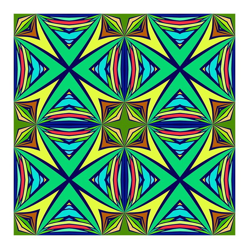 Illustration Novelty Pattern Mildew Wall Mural Horizontalt for Living Room