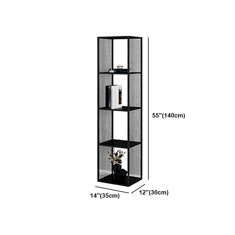 Industrial Metal Bookshelf Iron Open Back Bookcase for Office