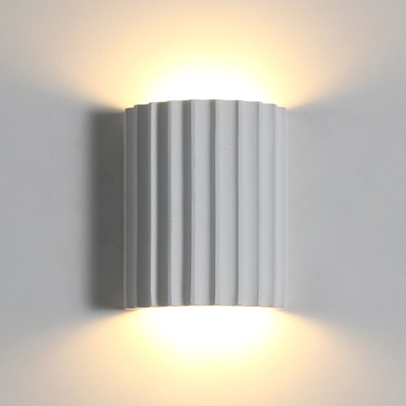 Moderne nordische Makkaronwand-Lampenharzzylindrisch 2-Licht-Wandleuchte für Innenräume