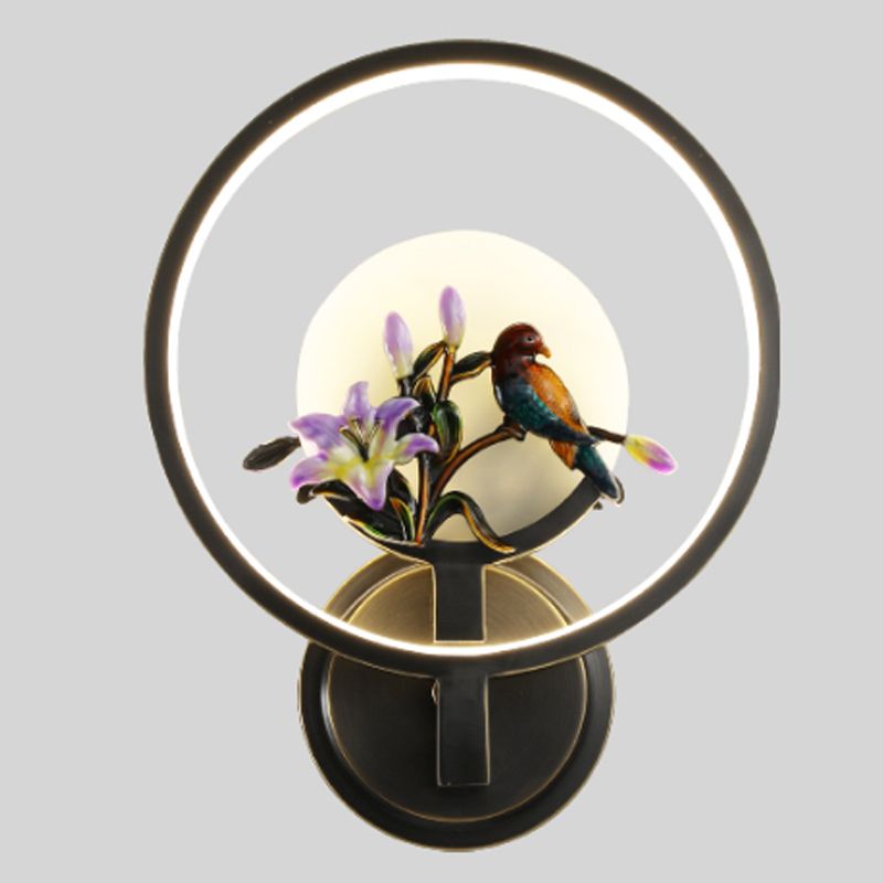 Jade Wall Sconce Modern Style Simple Stone Wall Mount Lamp for Living Room