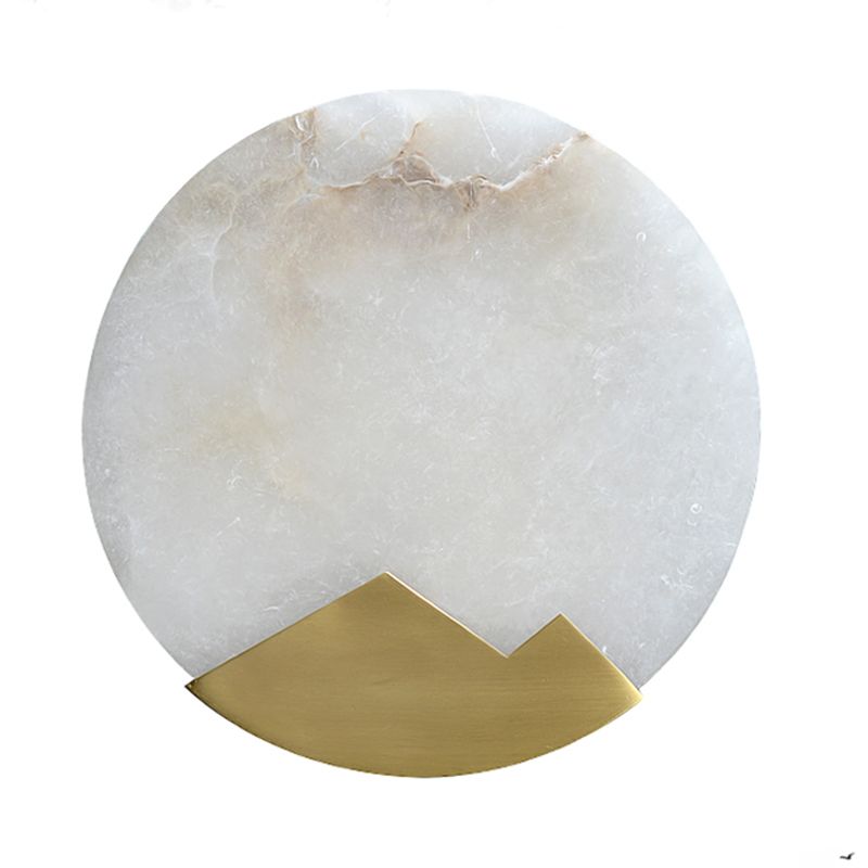 Kreiswandhalterung Leuchte Einfachheit Stein Schlafzimmer Wandhalterung Licht in Gold