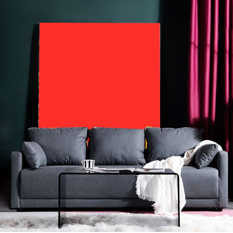 Square Arm Loose Back Sofa 2/3-Seater Nordic Leather Single Cushion Sofa