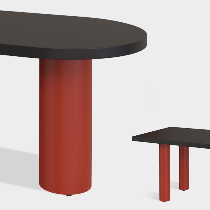 Free Form Solid Wood Table for Restaurant Modern Wood Table with 3 Legs