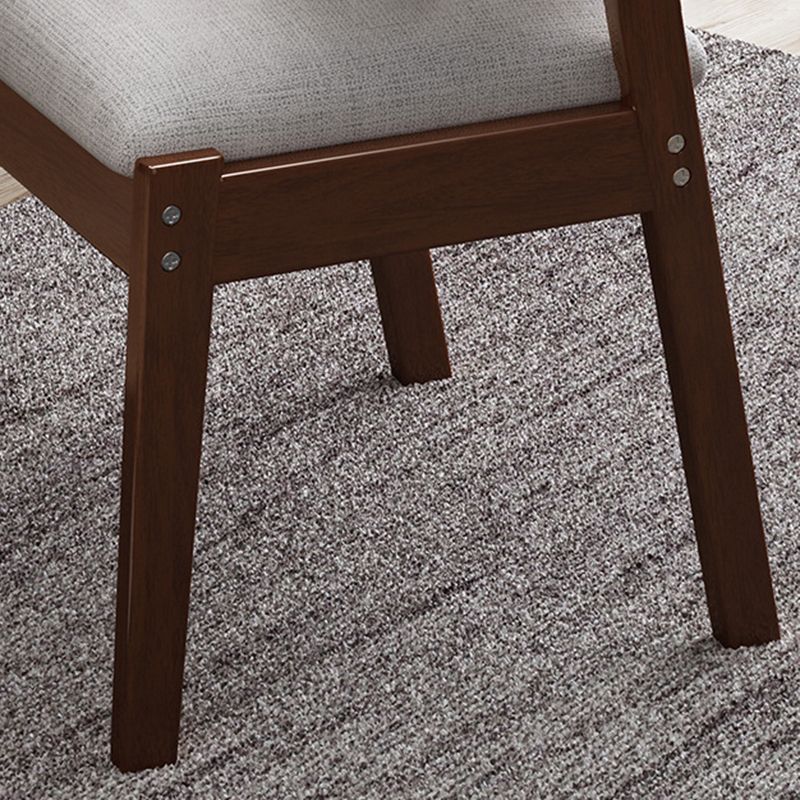 Fauteuil de maison scandinave, dossier ouvert, chaise de salle à manger simple rembourrée en bois