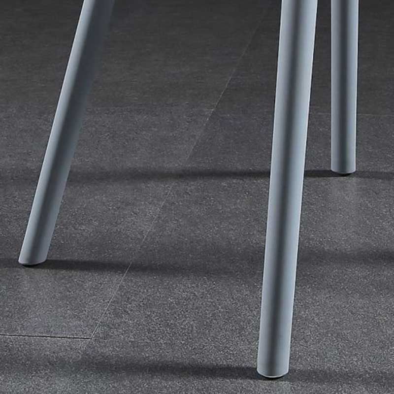 16'' Wide Dining Side Chairs Modern Plastic Indoor-Outdoor Solid Back Chair