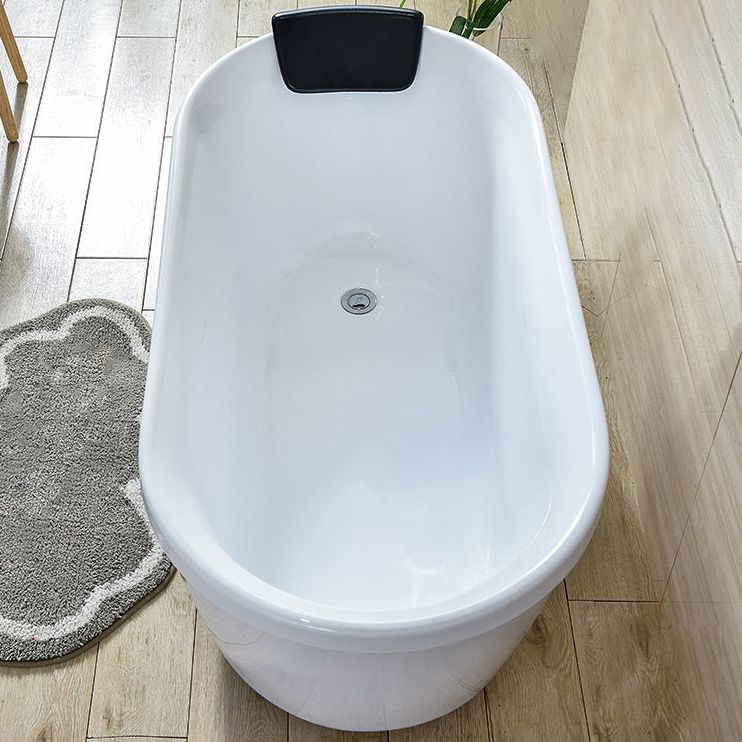 Acrylic Soaking Bathtub Antique Finish Roll Top Oval Bath Tub