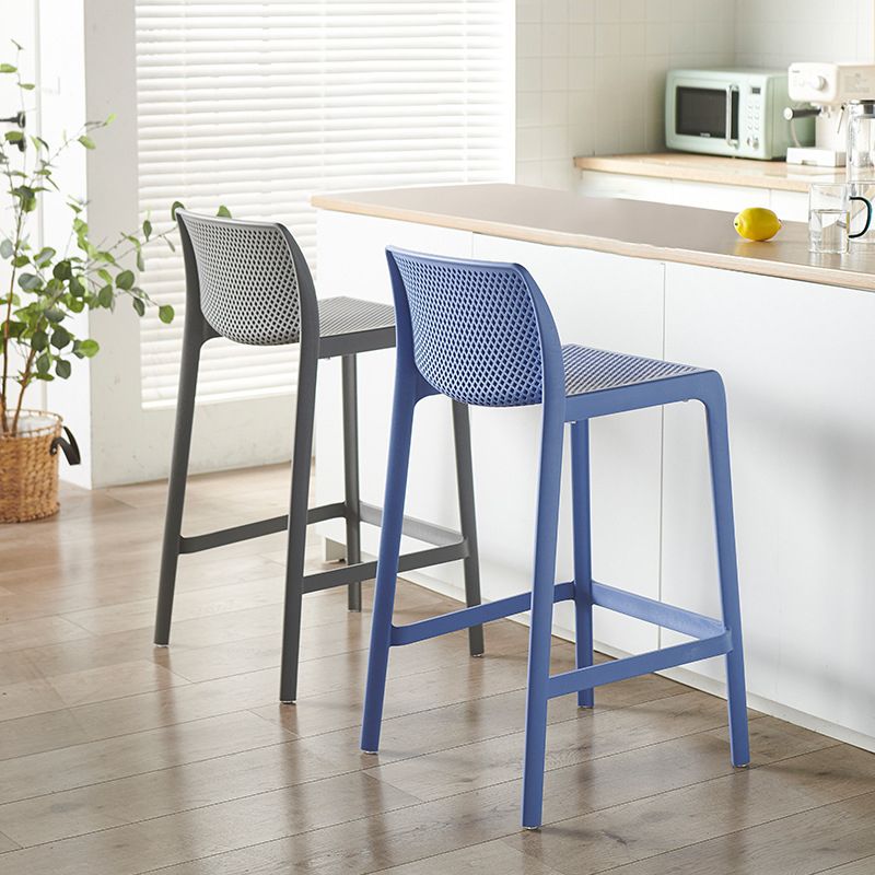Nordic Simple Stackable Bar-stool Plastic Counter Bar Stool for Home