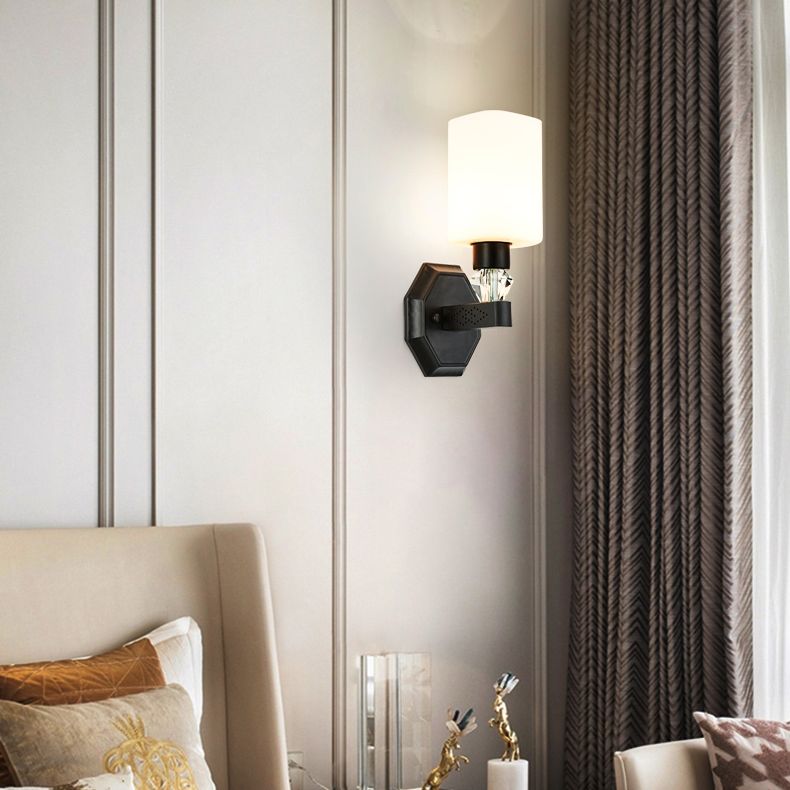 Cylinderical Wall Sconce Nordic Minimalist Style Iron Sconce Wall Light