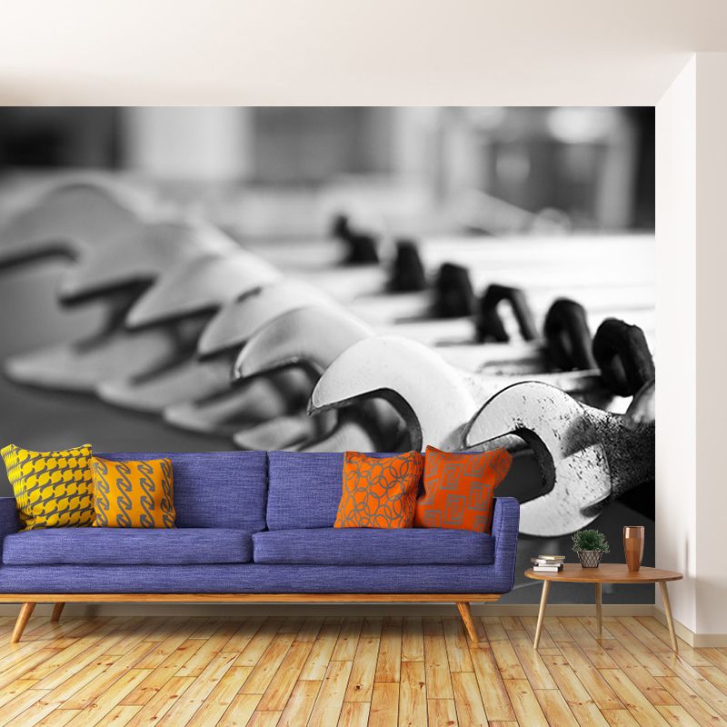 Coherer Industrial Style Stain Resistant Wall Decor for Living Room Bedroom, Made to Measure