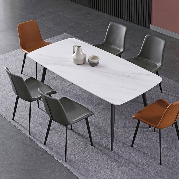 Hedendaagse gesinterde stenen top standaard eettafel rechthoek eettafel voor keuken