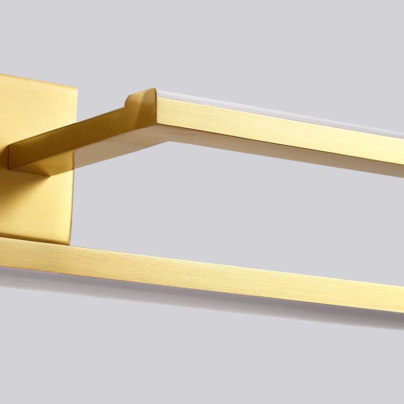 Postmodern Oval Ring Wall Mounted Lights Acrylic Flush Mount Wall Sconce for Bathroom