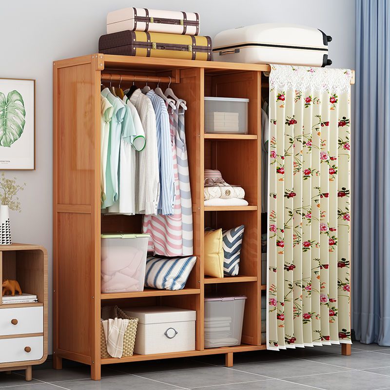 Rectangular Wardrobe Cabinet Modern Style Home Wooden Wardrobe Closet