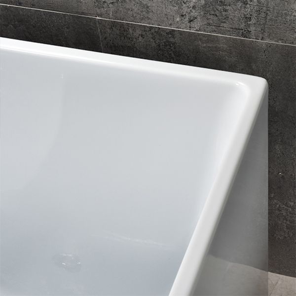 Stand Alone Antique Finish Soaking Bathtub Rectangular Modern Bathtub (Board not Included)