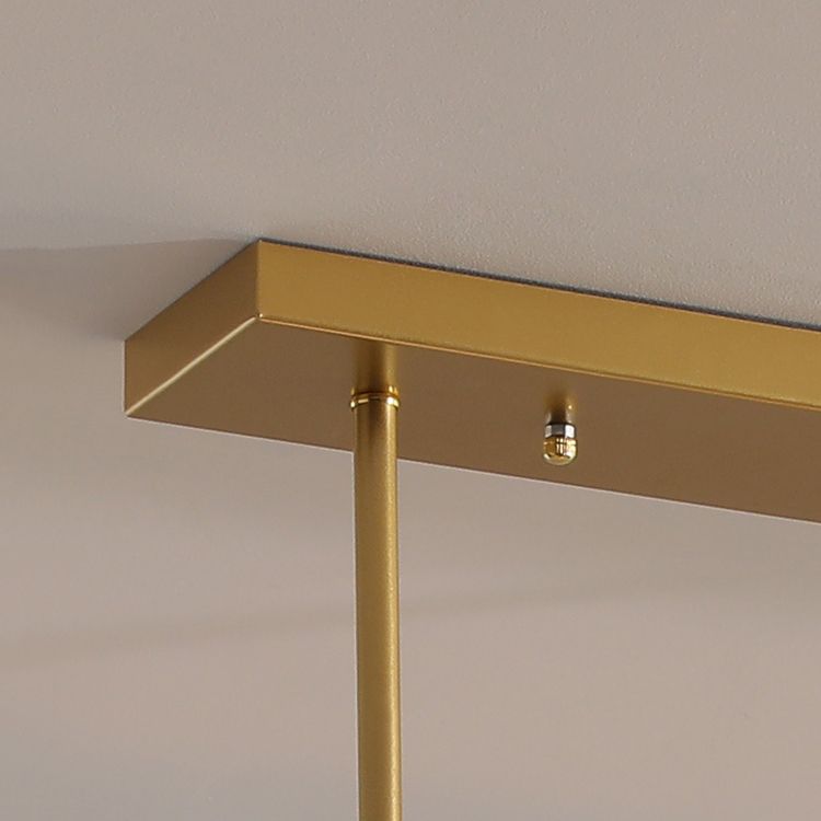 Contemporary Style Rectangle Island Lighting Ideas Glass 8 Light Island Lights