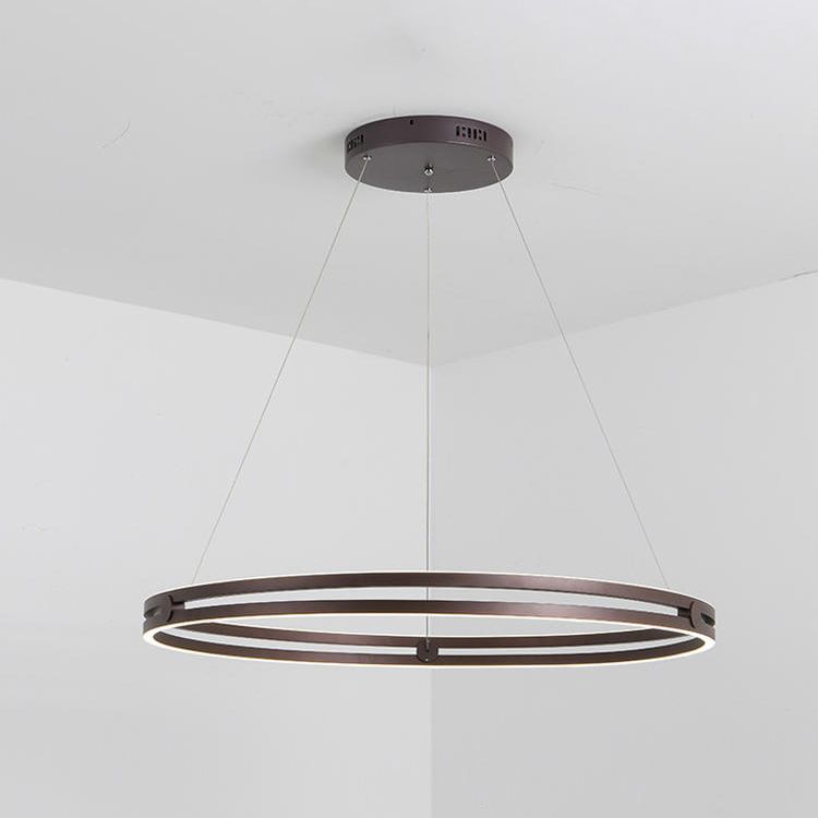 Modern Minimalism LED Pendant Light Silicone Linear Chandelier for Living Room