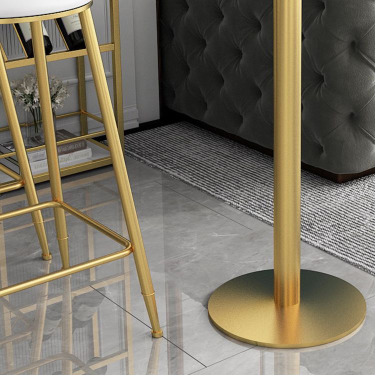 Table à manger à barres moderne Table de pub à hauteur de barre intérieure avec étagères de 42 pouces