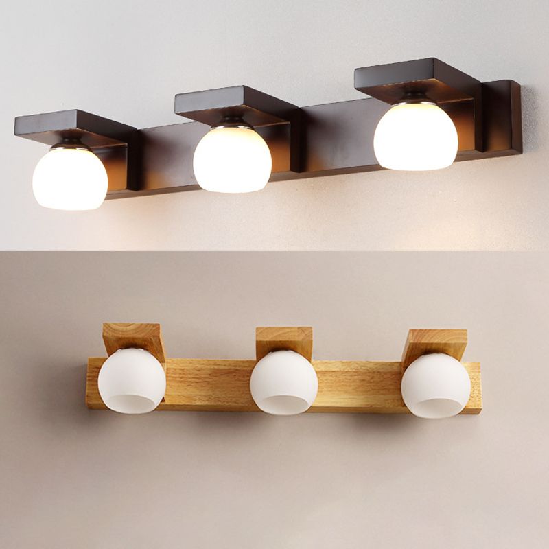 Cubic Vanity Light Modern Minimalist Style Wood Vanity Lamp