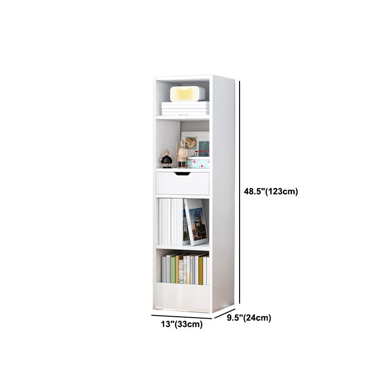 Wooden Bookcase Modern Home Living Room Study Corner Bookshelf