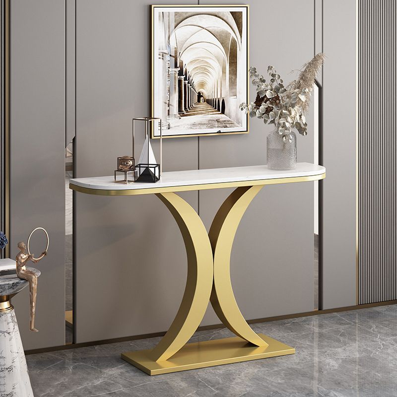31.5" Tall Console Table 1-shelf Stain Resistant Accent Table for Hall