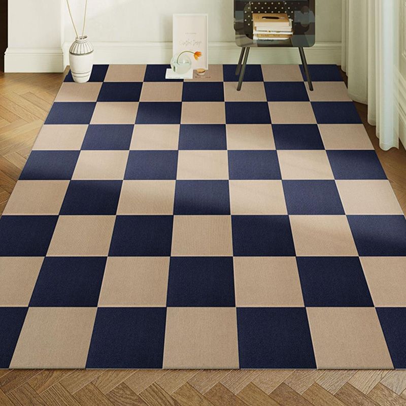 Modern Loose Lay Carpet Tile Checkered Carpet Floor Tile for Living Room