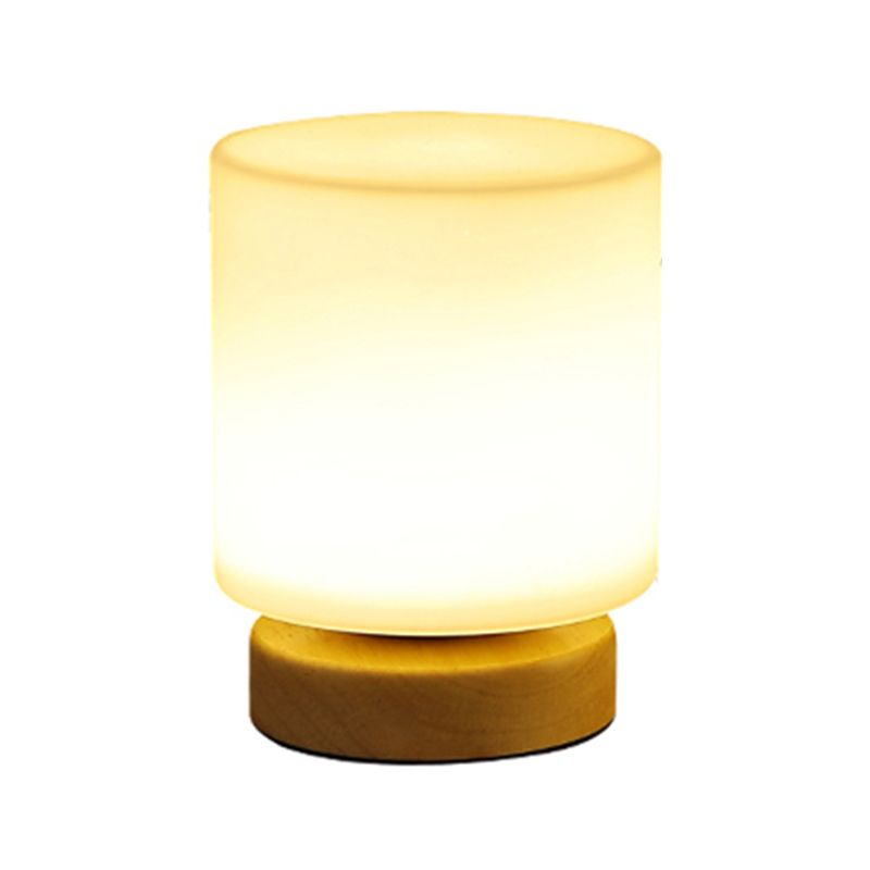 Noordse stijl geometrische tafellamp Moderne glazen bureaulamp voor studeerkamer