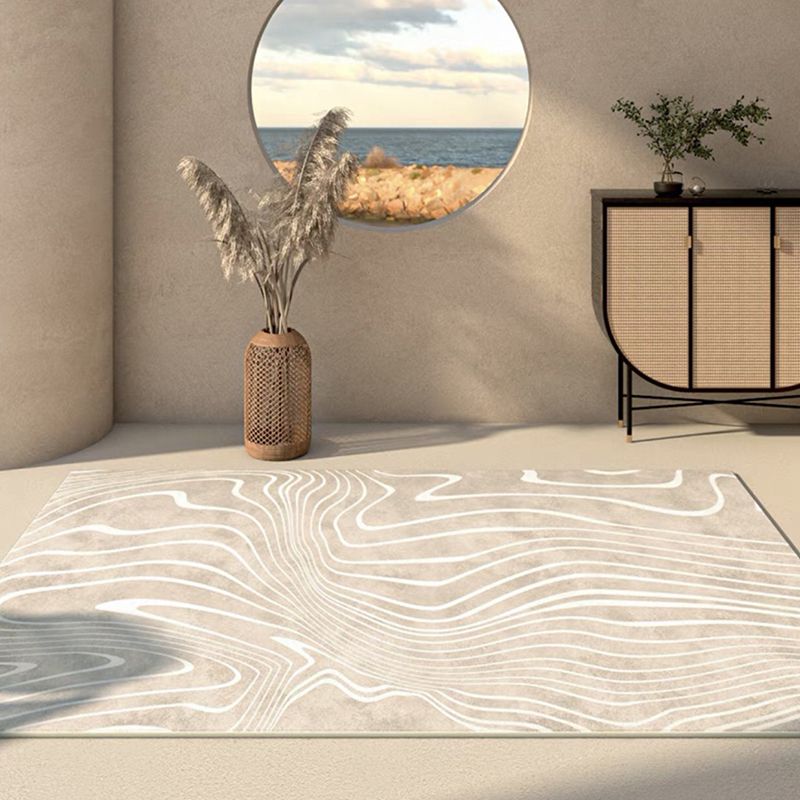 Color Mixed Casual Area Carpet Polyester Mottled Effect Indoor Rug Easy Care Carpet for Living Room