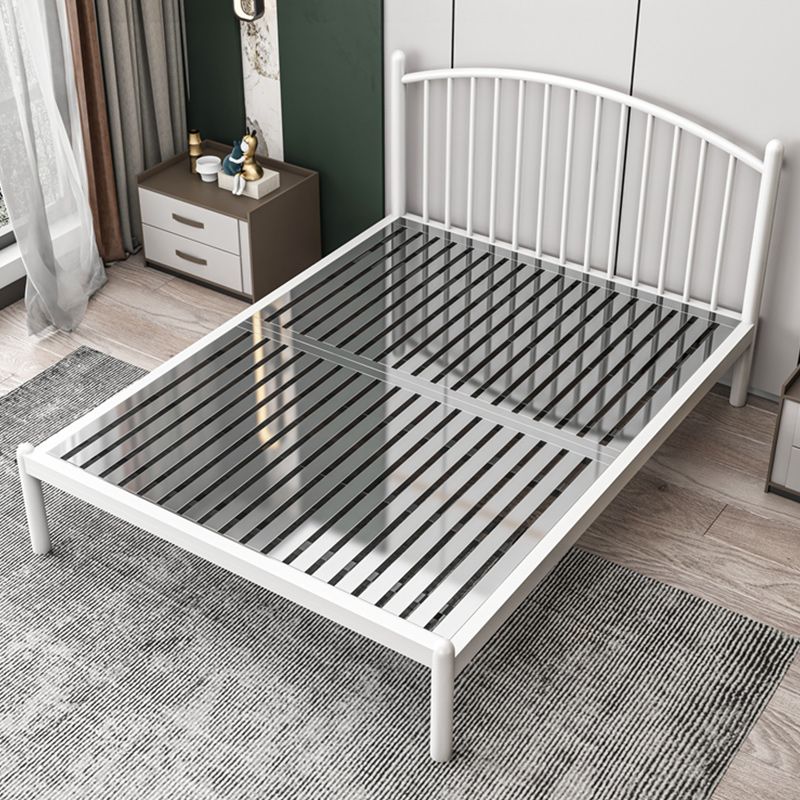Modern Metal Standard Bed with Metal Legs Bed Frame with Headboard