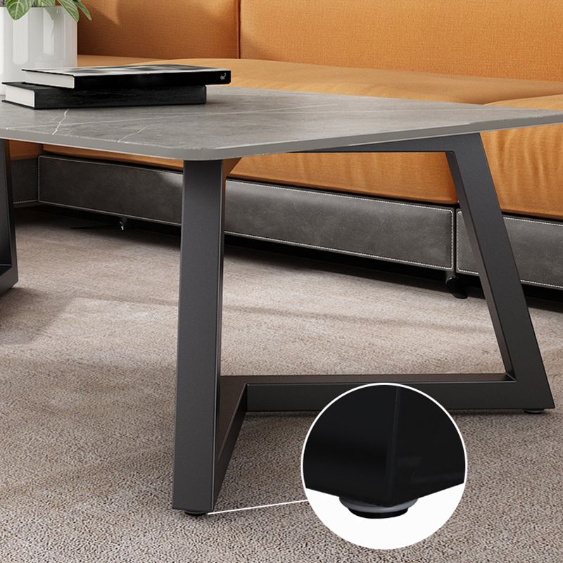 Trestle Bunching Tables Slate Rectangular Geometric Coffee or End Table
