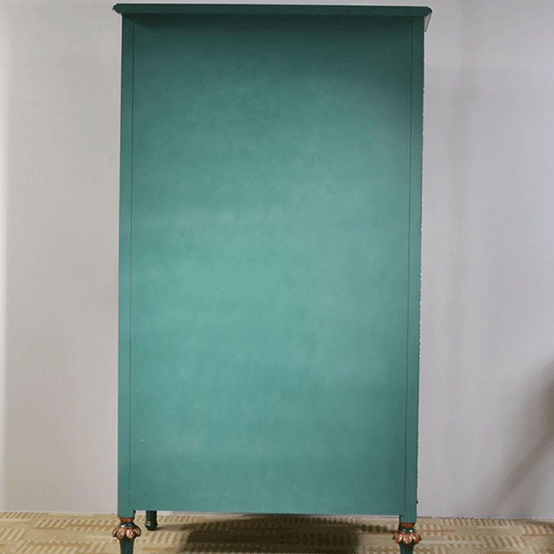 Solid Wood Wardrobe Cabinet Clothes Rail Wardrobe Armoire for Home