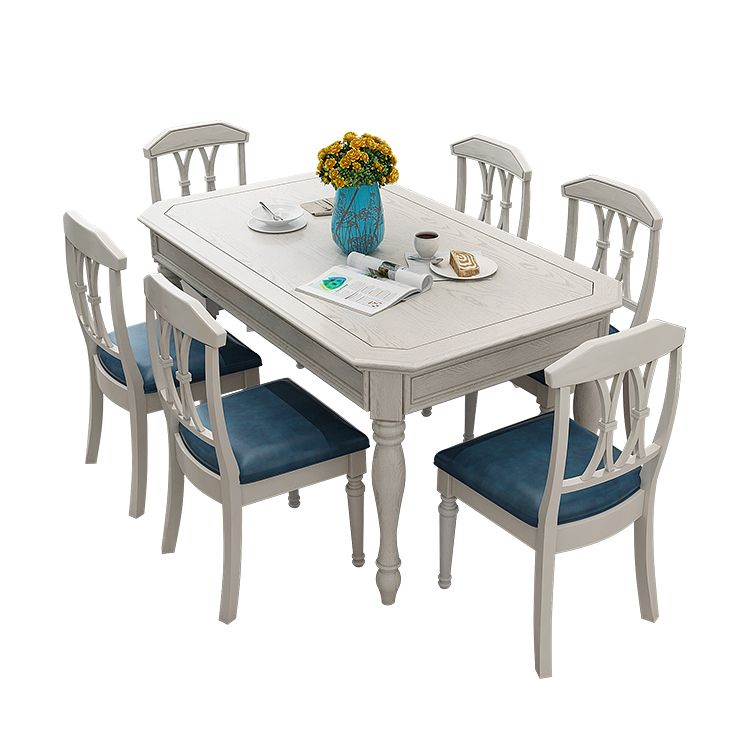 Traditional Solid Wood Dining Set Standard Height with 4 Legs Base Dining¬†Room¬†Set