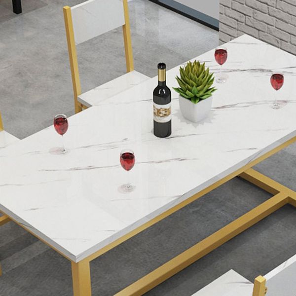 1/2/3/5 Piece Rectangle Shape Dining Room Table and Chair Set