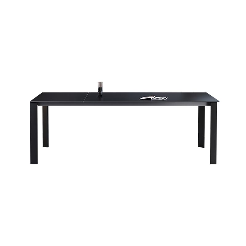 Industrial Kitchen Dinner Table Rectangle 4 Legs Dining Table