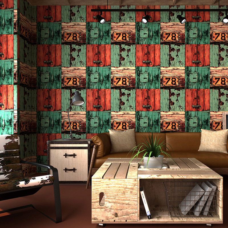 Water-Resistant Maple Wood Wall Decor 090 Nostalgic Wallpaper for Living Room, 57.1 sq ft.