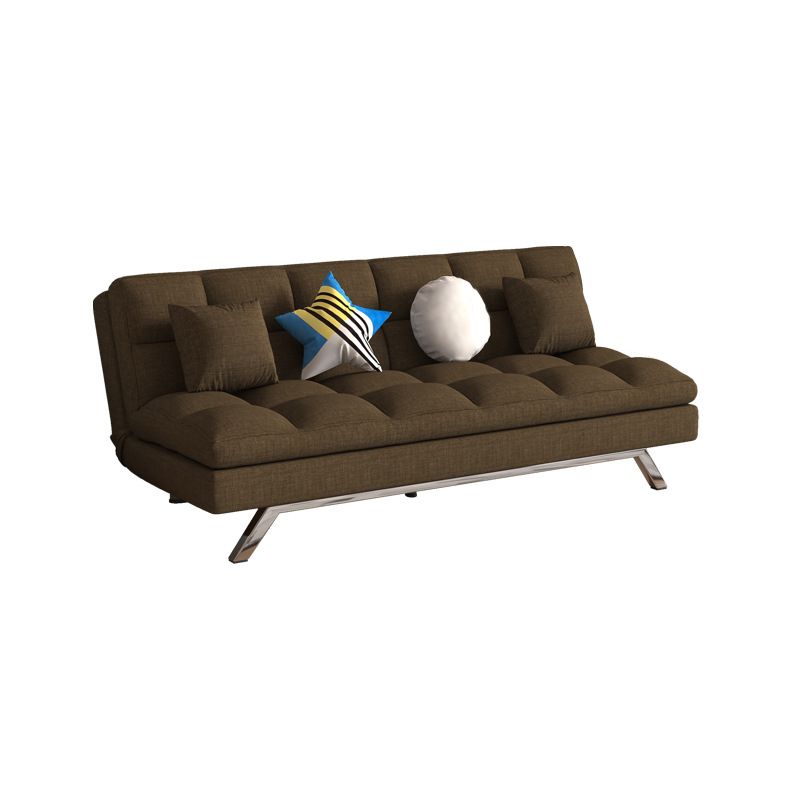 Modern Convertible Sofa Bed Hair Pin Legs Seating with Pillows