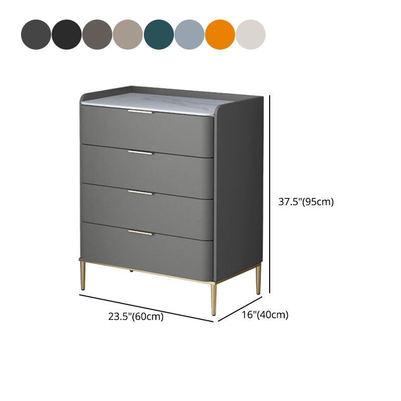 23.62" H x 15.74" L Contemporary Wood Accent Chest with Drawers