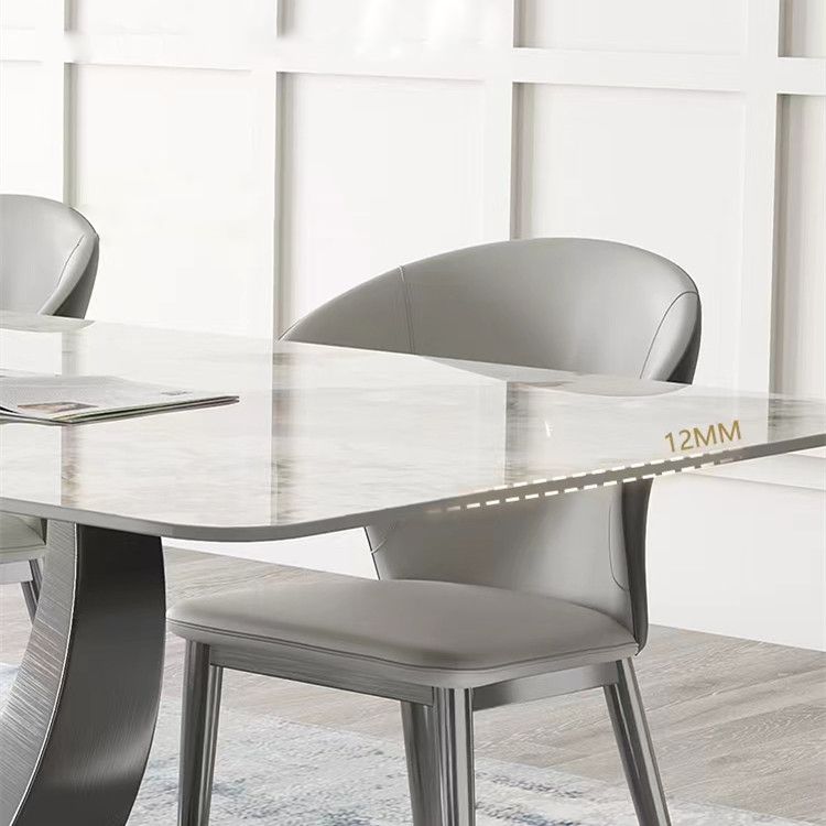 Designer Style Sintered Stone Dining Set Rectangle 1/4/5/7 Pieces Dining Table Set